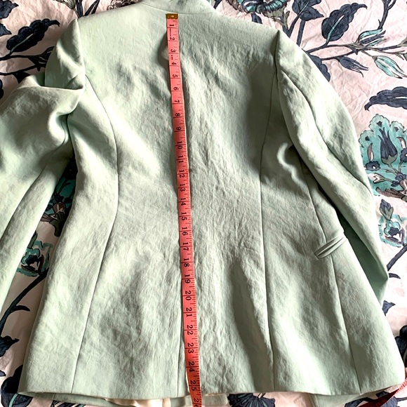 Zara green blazer with fabric belt - Picture 13 of 13